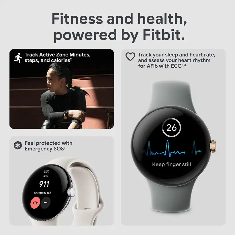 Fitness and health tracker watch from Google