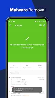 Malware removal software for Android