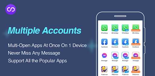 Unlocks multipe accounts on a single smartphone