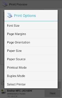 Print directly from Android Phone or Tablet